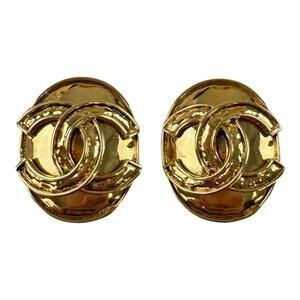Chanel Vintage CC Mark Clip-On Earrings
